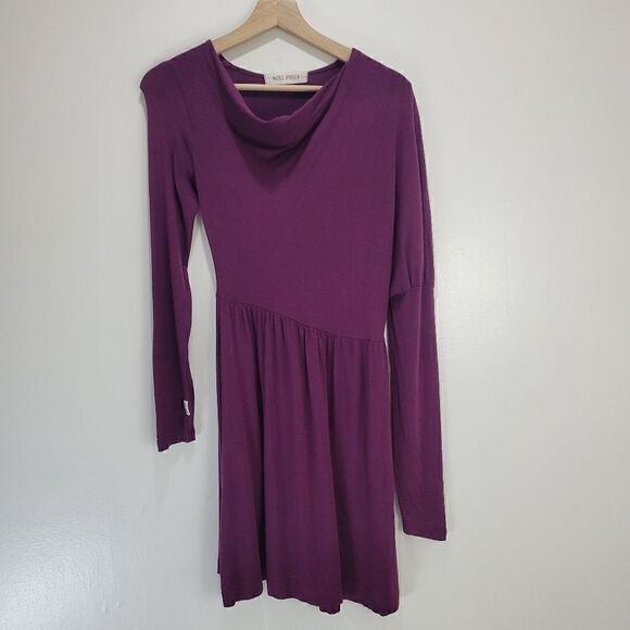 Nicole Bridger Vancouver Mulberry Asymmetrical Jersey Slow Fashion Dress - Picture 8 of 8